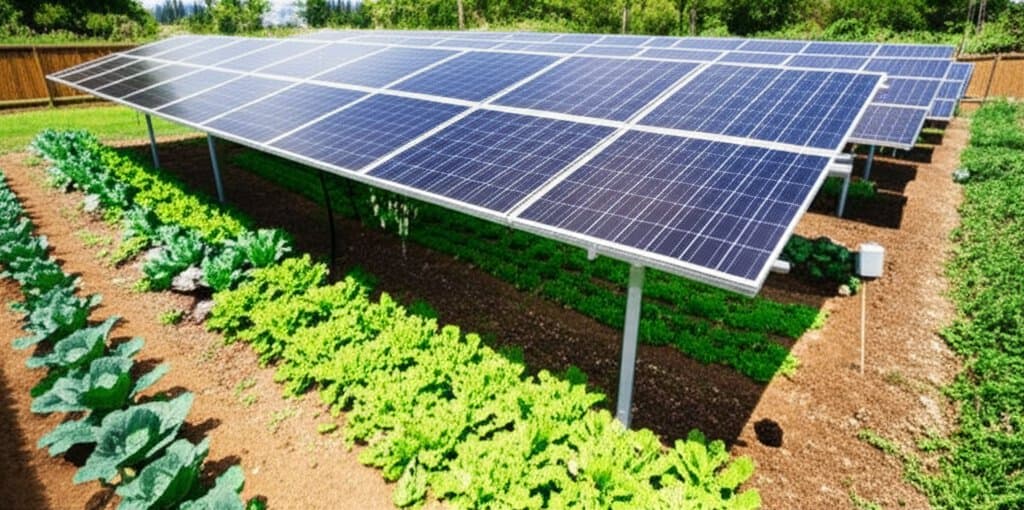 Featured image for Agrivoltaics: Grow Food While Solar Panels Cut Energy Costs