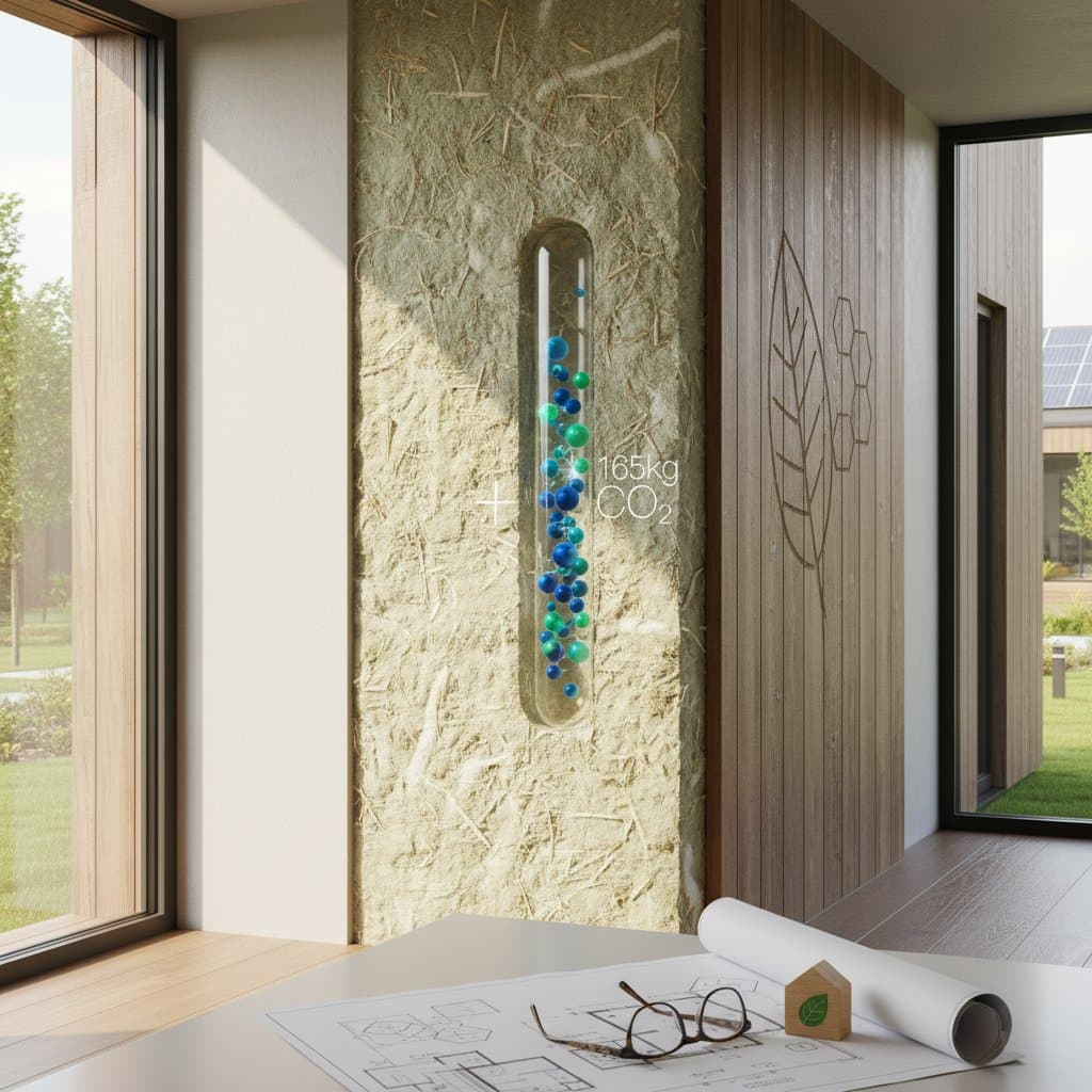 Featured image for Hempcrete Walls Store 165kg CO₂ Per Cubic Meter