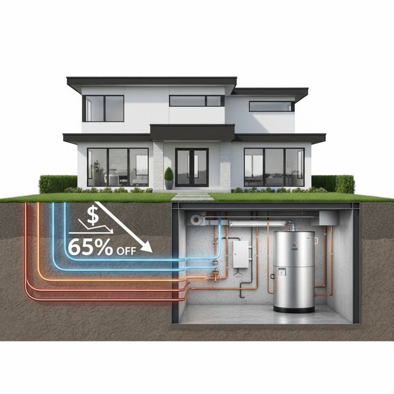 Featured image for Geothermal Heat Pumps Cut HVAC Costs by Two-Thirds