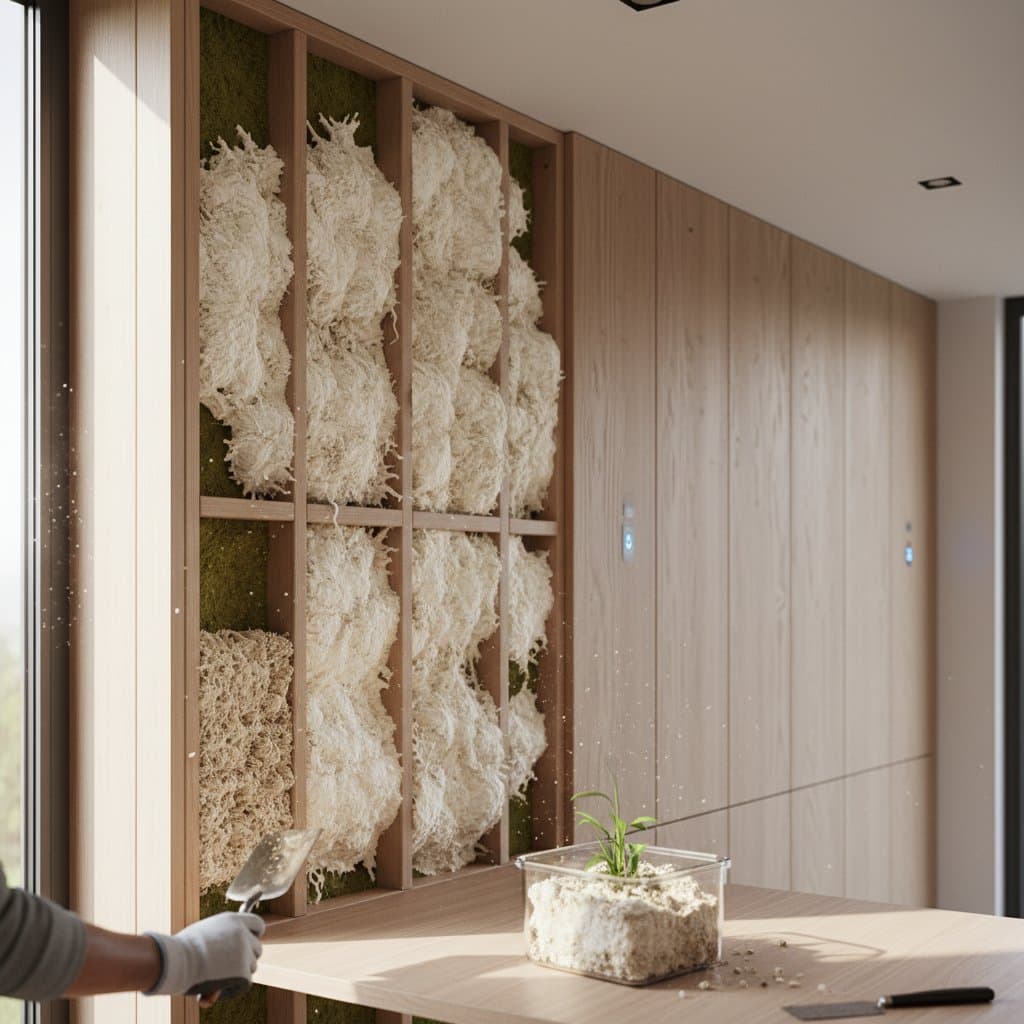 Featured image for Mushroom Insulation Grows Into Walls and Composts Later