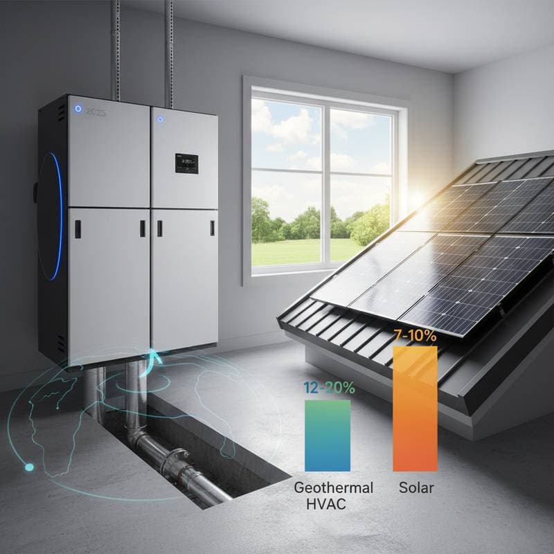 Featured image for Geothermal HVAC Returns 12-20% vs Solar's 7-10%