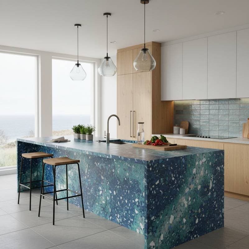 Featured image for Ocean Waste Becomes Durable Kitchen Countertops