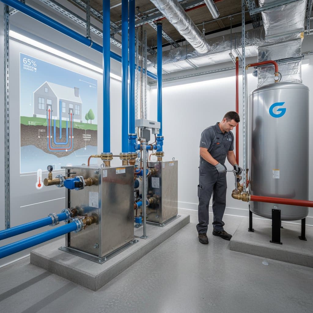 Featured image for Geothermal HVAC Cuts Energy Bills 65% Year-Round