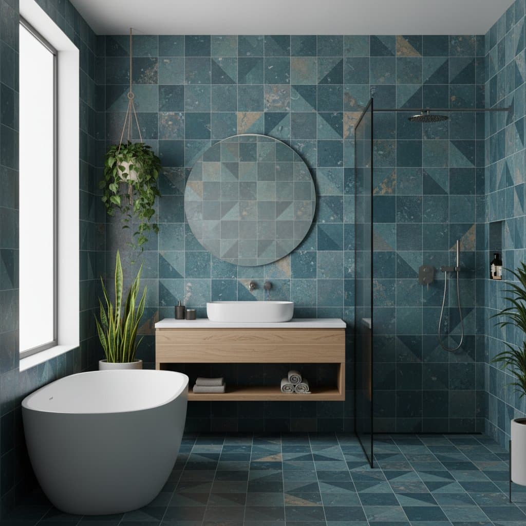 Featured image for Ocean Plastic Tiles Turn Bathrooms Into Eco Statements