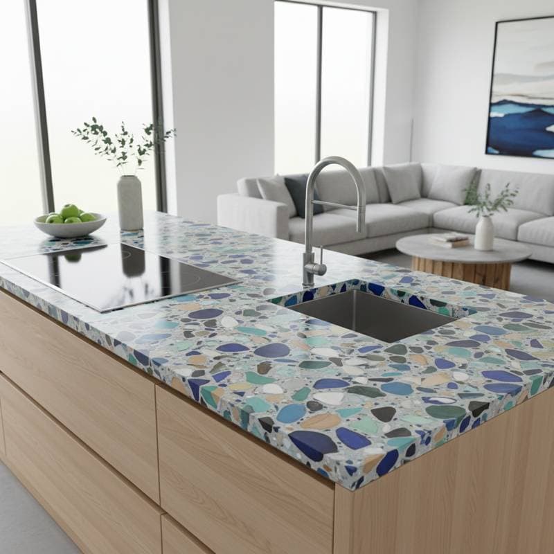 Featured image for Ocean Waste Becomes Durable Kitchen Countertops
