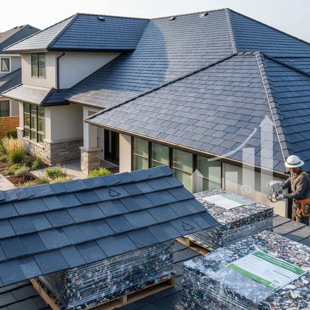 Featured image for Recycled Plastic Shingles Cut Roof Costs 25 Percent