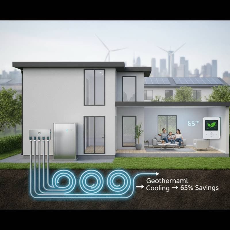 Featured image for Geothermal Cooling Cuts AC Bills 65% by 2026