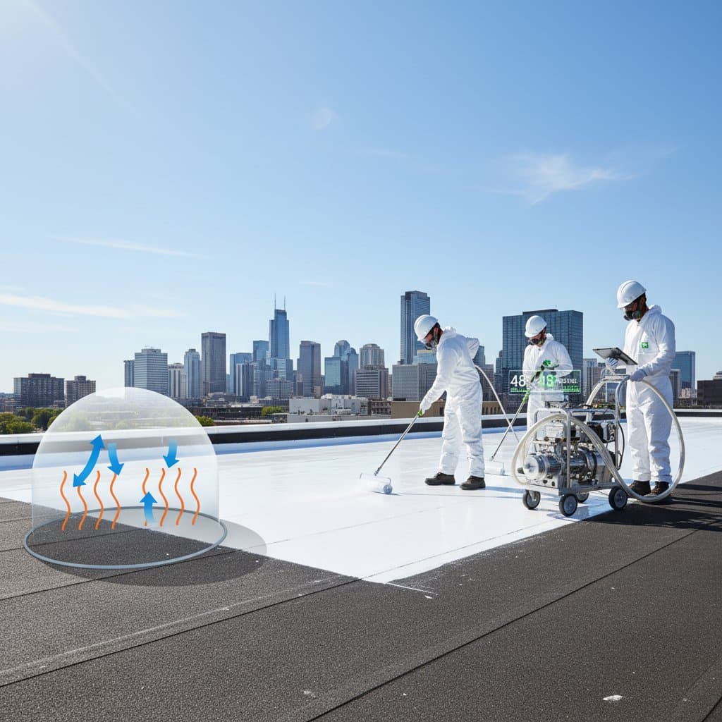 Featured image for Reflective Roof Coatings Cut Cooling Costs in Half