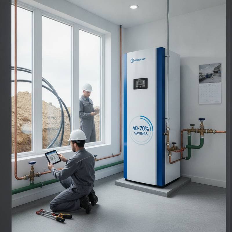 Featured image for Geothermal Heat Pumps Cut Energy Bills 40-70 Percent