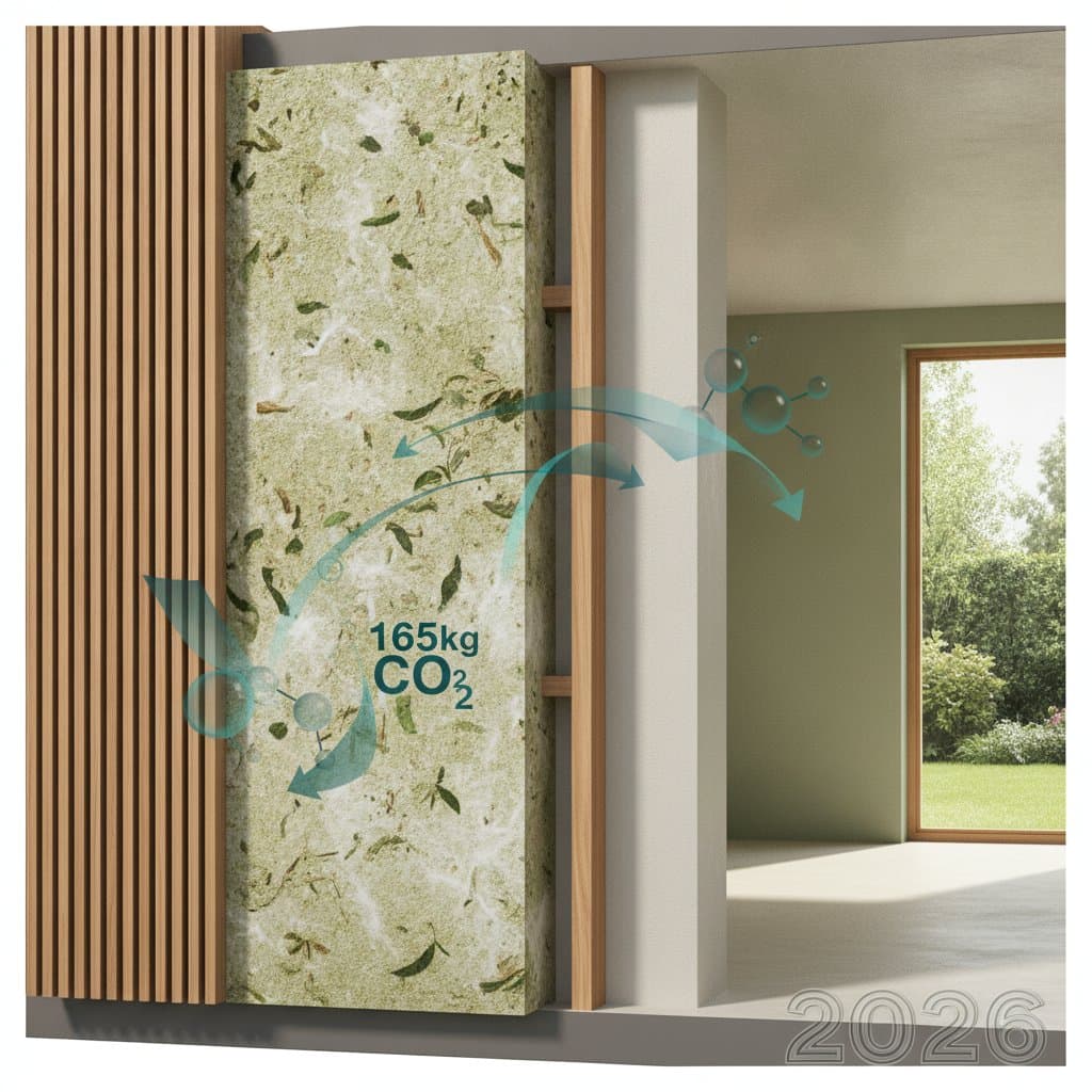 Featured image for Hempcrete Walls Absorb 165kg of CO2 Per Cubic Meter