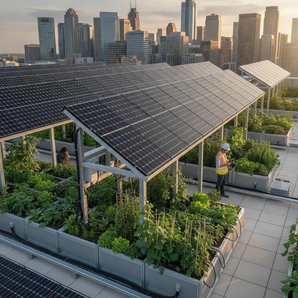 Featured image for Rooftop Solar Panels That Grow Food Cut Energy Costs 25%