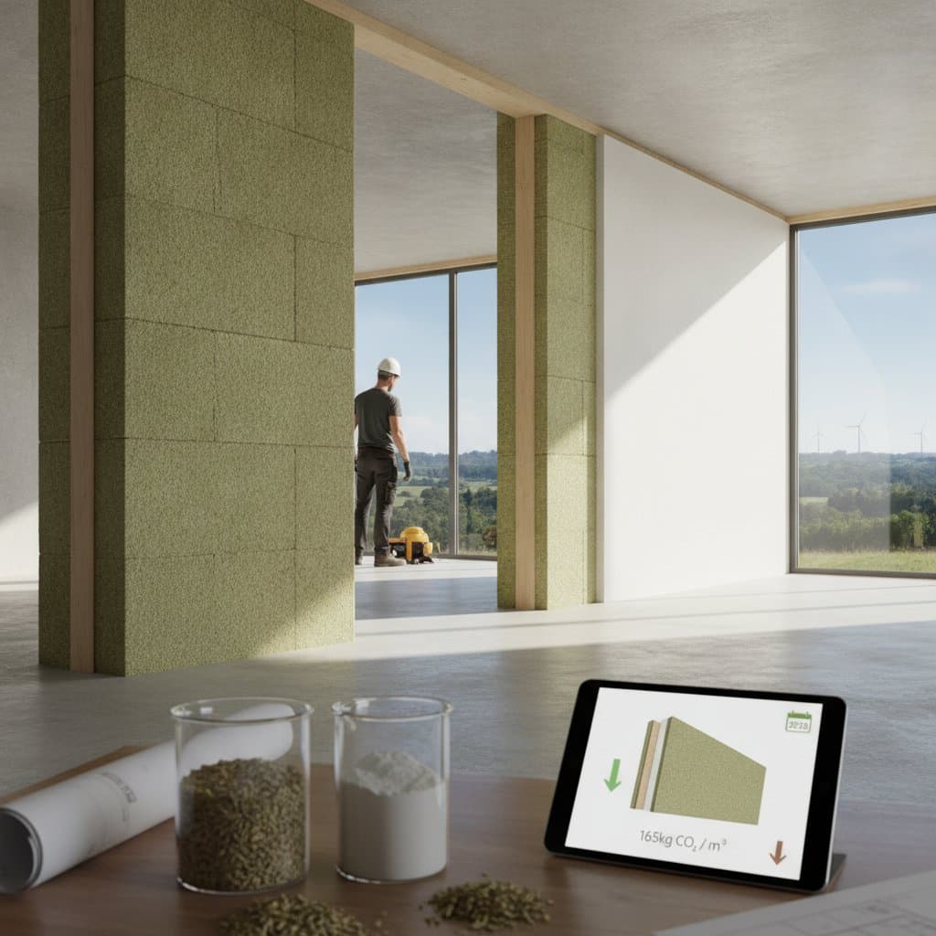 Featured image for Hempcrete Sequesters 165kg CO₂ Per Cubic Meter