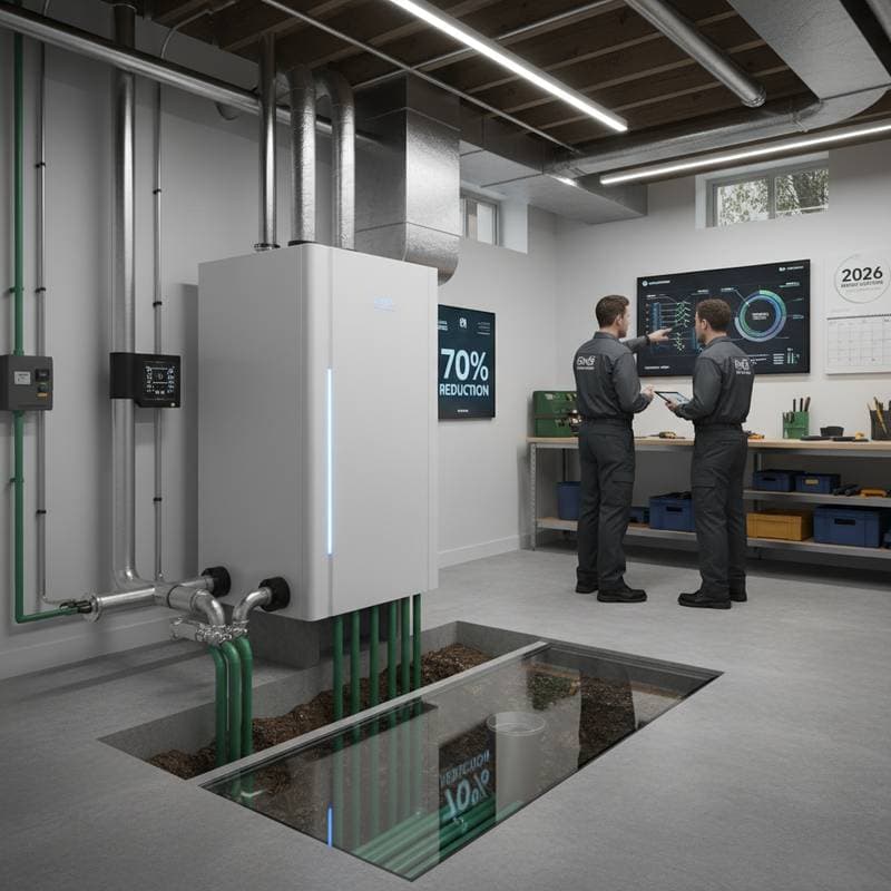 Featured image for Geothermal HVAC Cuts Energy Costs Up to 70 Percent