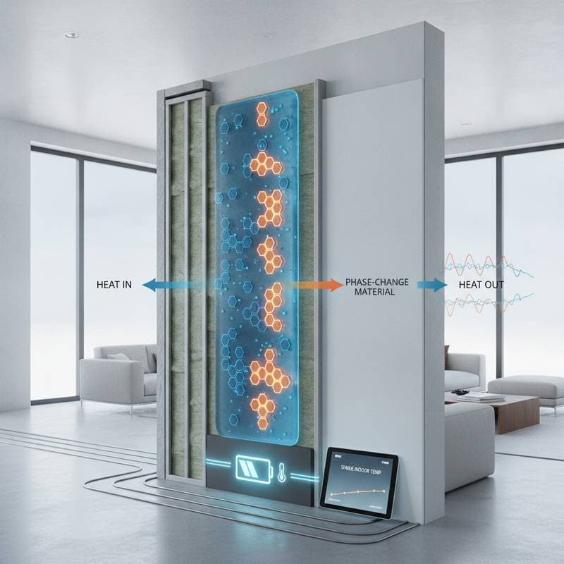 Featured image for Phase-Change Materials Store Heat Like a Thermal Battery